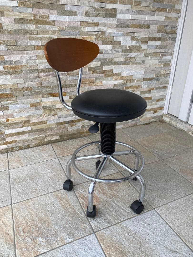 マホガニー ロココ調 猫足スツール モケット 匿名配送 明るいブルー