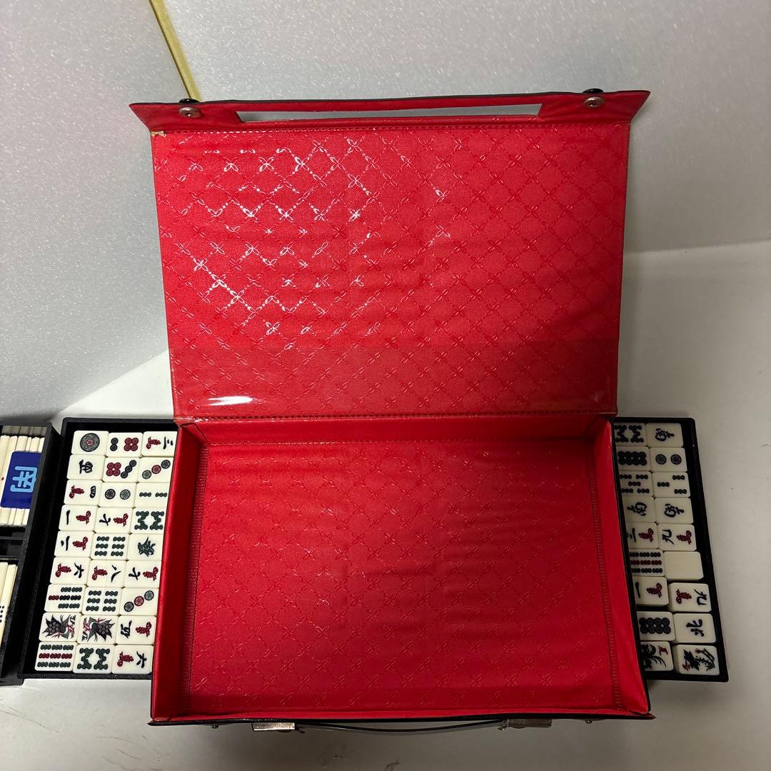 麻雀牌セット 麗龍 ユリア樹脂 麗流隷書体 サイコロ 麻雀牌セット 麗