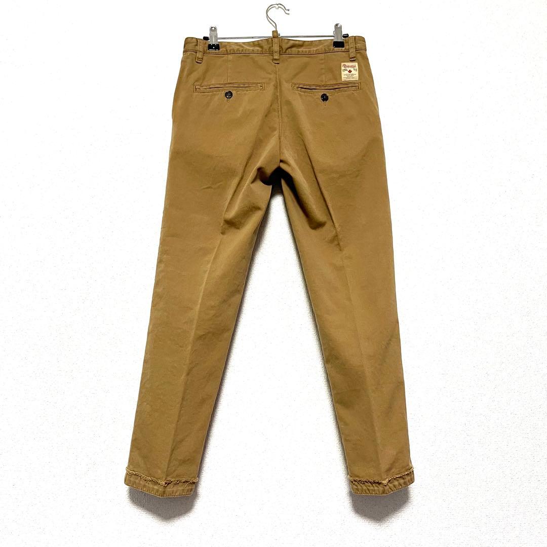 ☆DSQUARED2 ベージュ チノパン フリンジ仕上げ 44