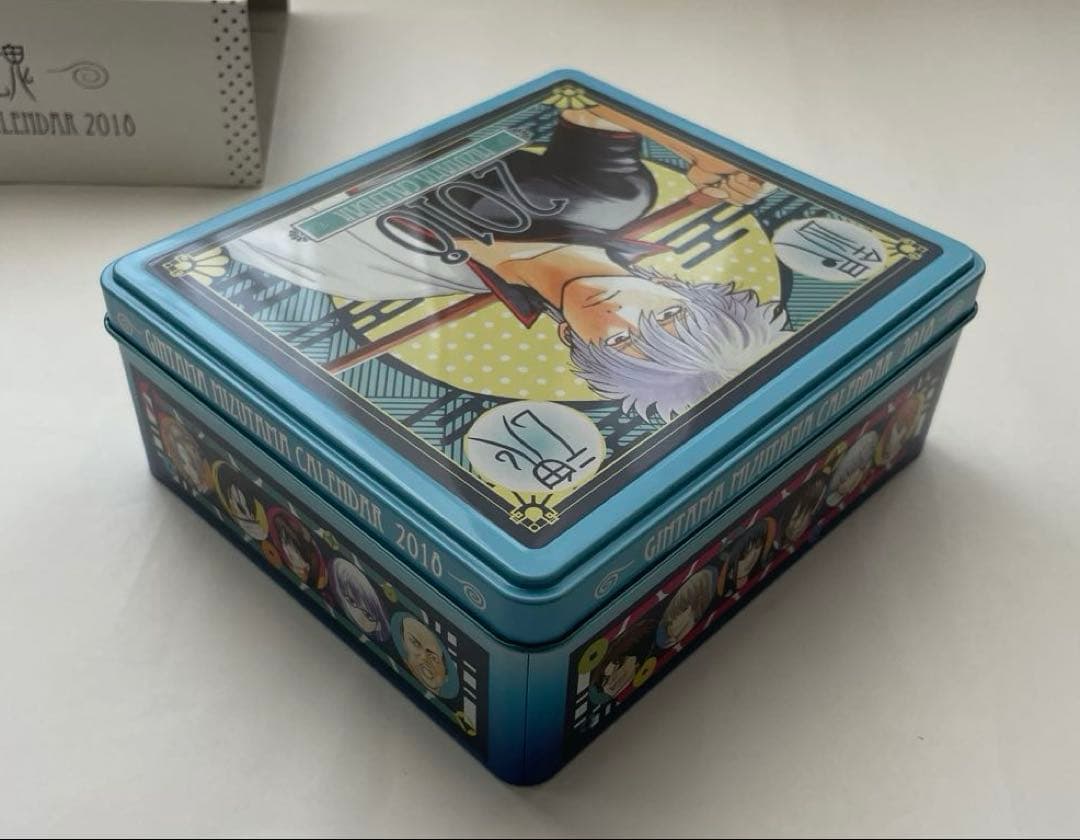 レア【使用済】銀魂　2018 缶入り日めくり　コミックカレンダー 水魂カレンダー