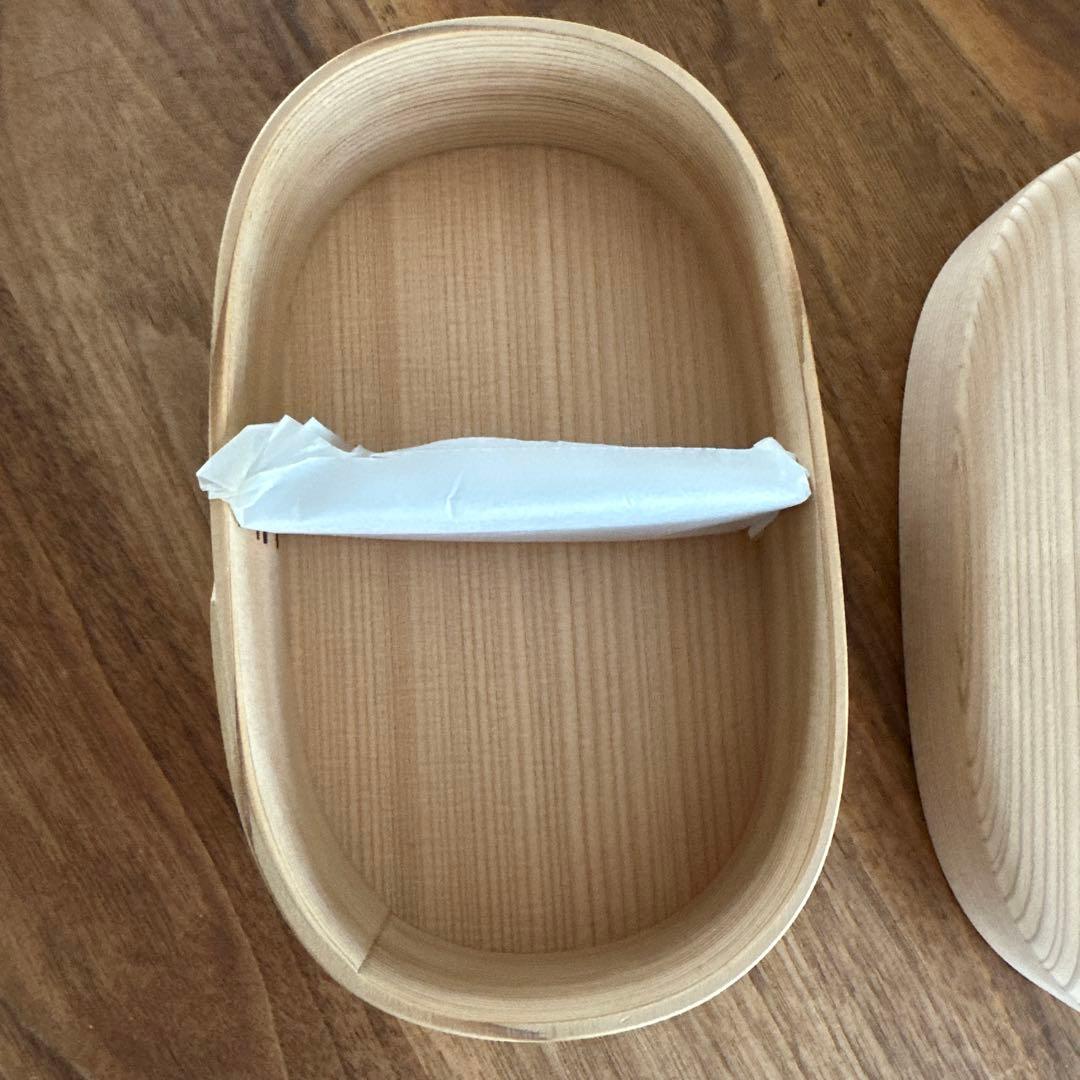 柴田慶信商店 白木小判弁当箱 中サイズ