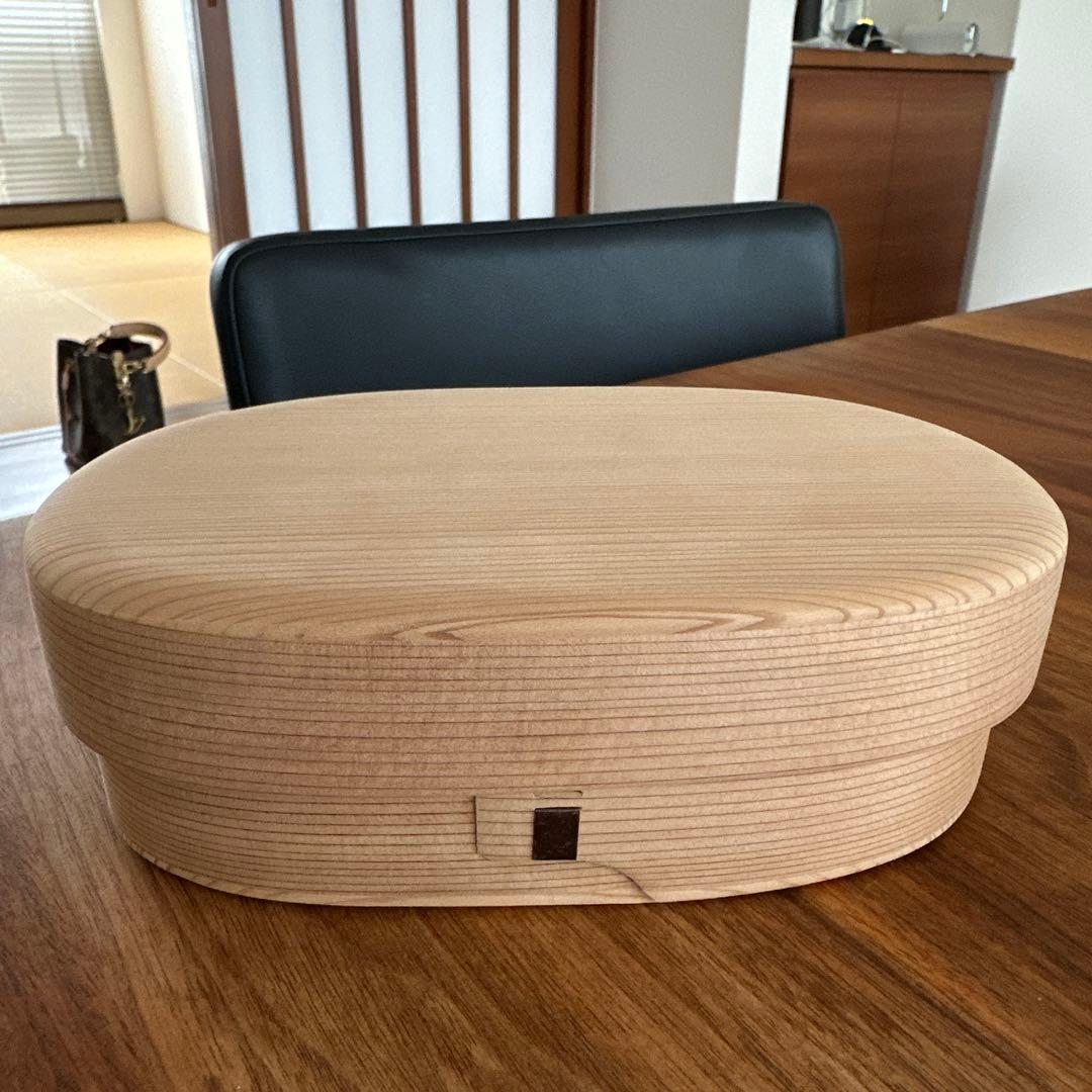 柴田慶信商店 白木小判弁当箱 中サイズ