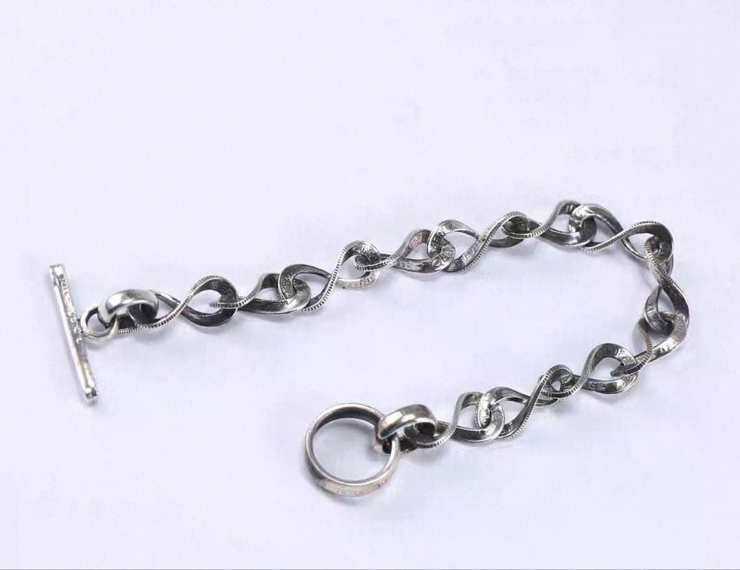 S925 ヴィンテージ モチーフ チェーンブレスレット