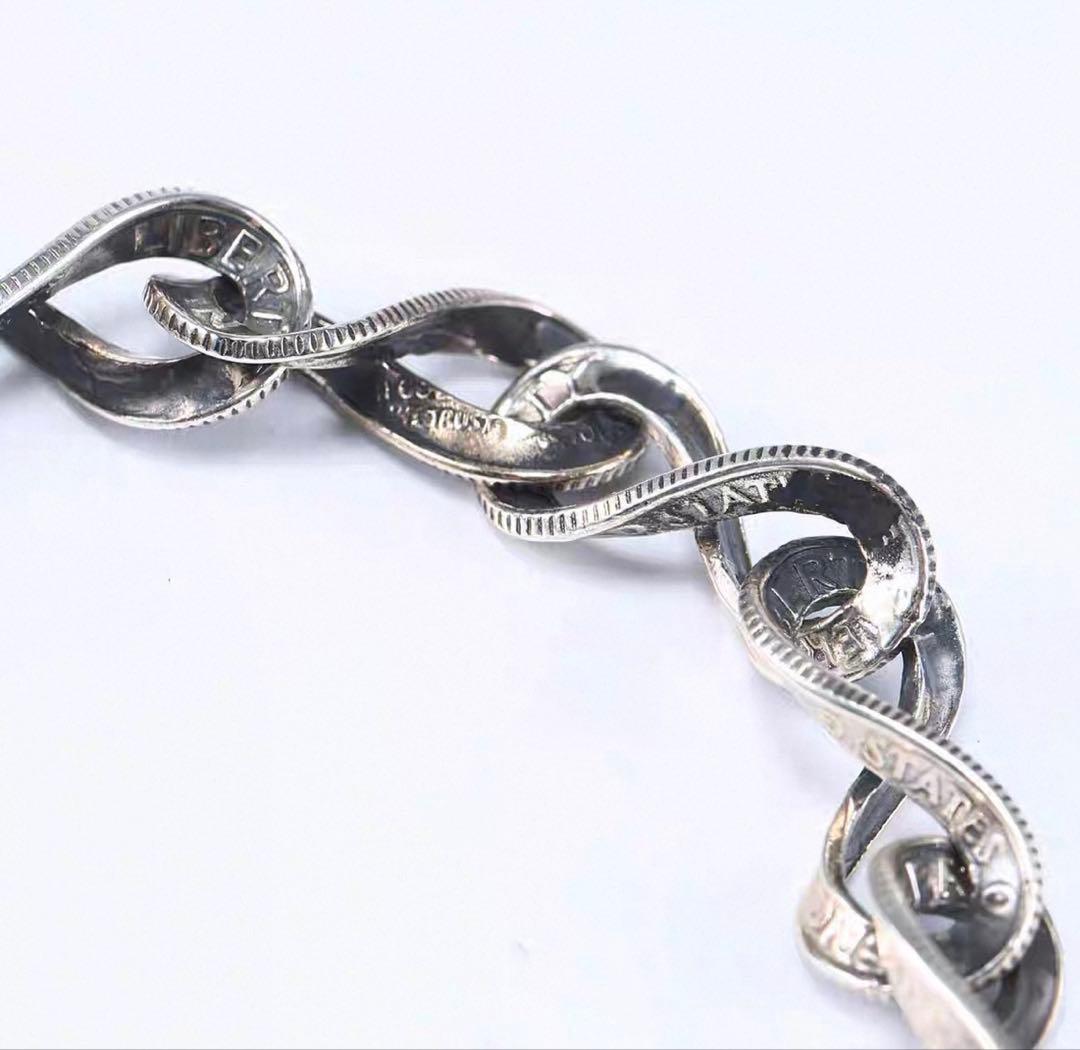 S925 ヴィンテージ モチーフ チェーンブレスレット