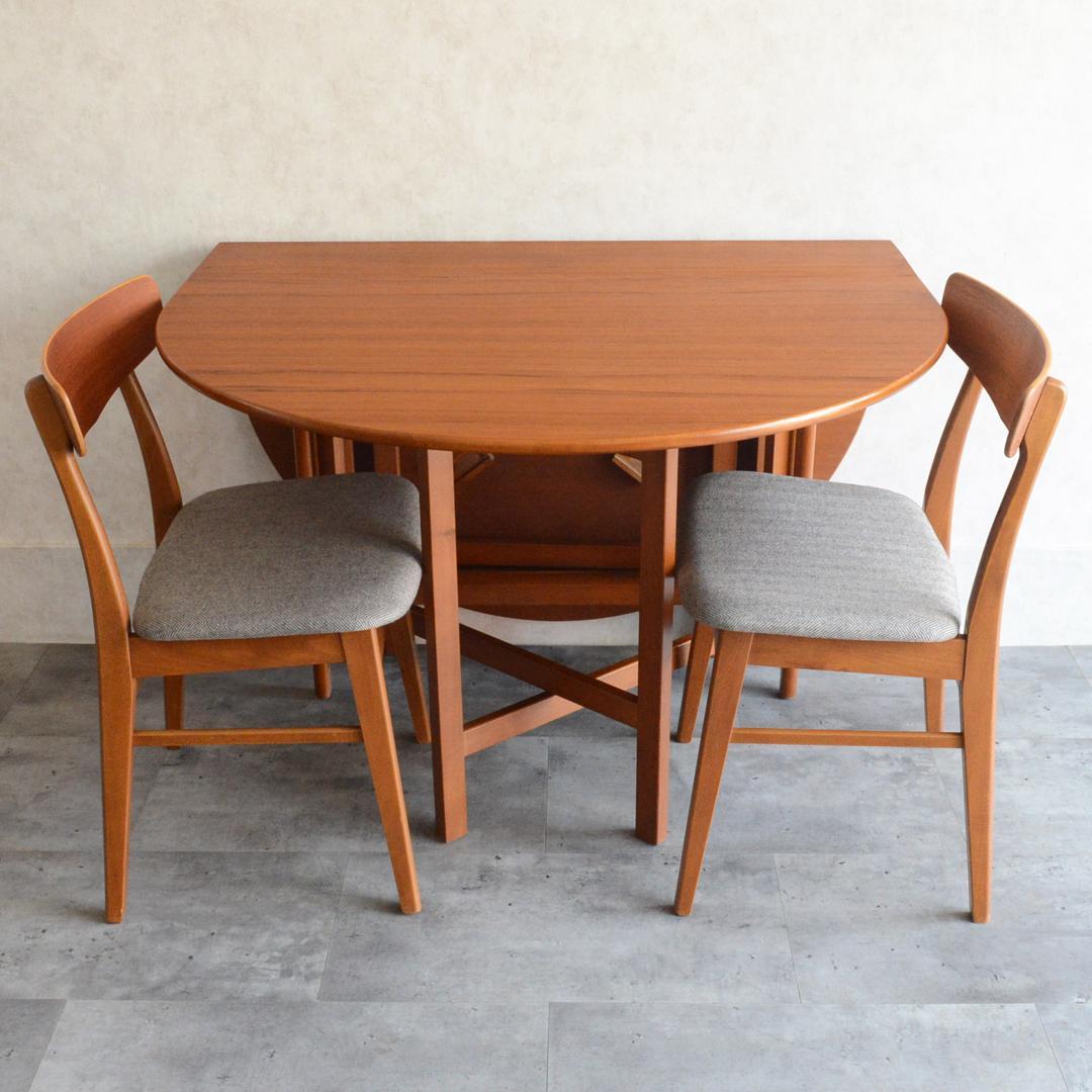 Jentique ヴィンテージ ゲートレッグ ダイニングテーブル オーバル