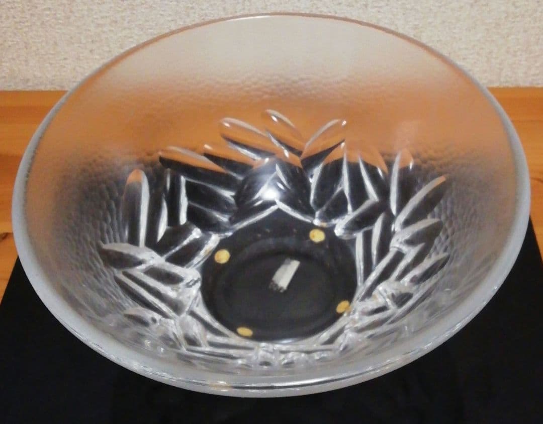 佐々文夫作 HOYA クリスタル ガラス 水指 共箱 茶道具