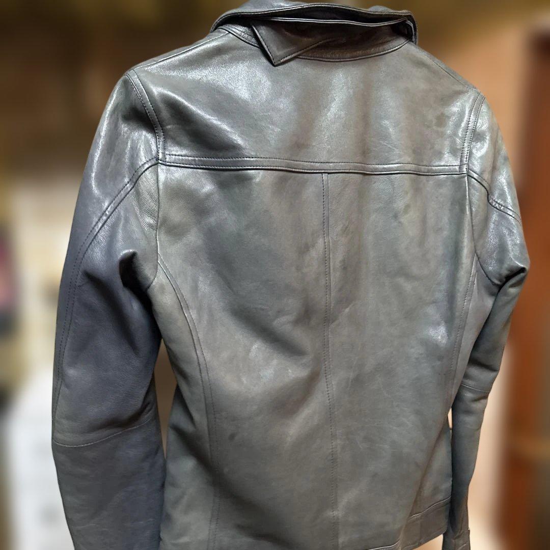 BURBERRY BLACK LABEL シングルライダース Mサイズ ネイビー BURBERRY