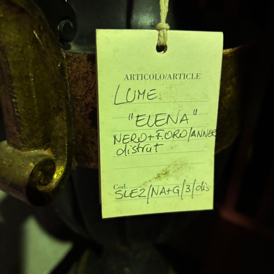 LUME 古典的な黒と金のテーブルランプ2点セットの通販はau PAY