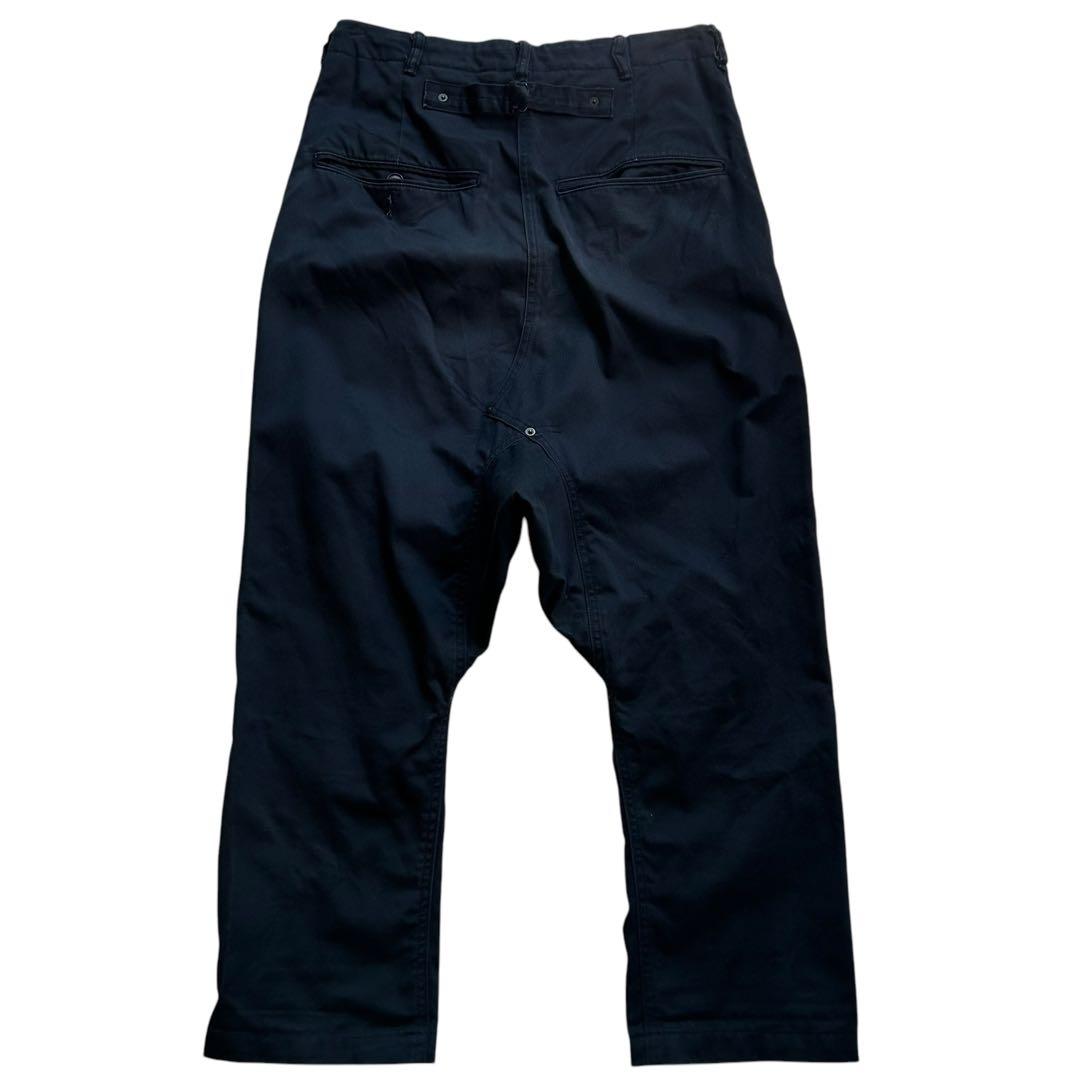 GANRYU ガンリュウ サルエルパンツ チノパン ネイビーL コムデギャルソン