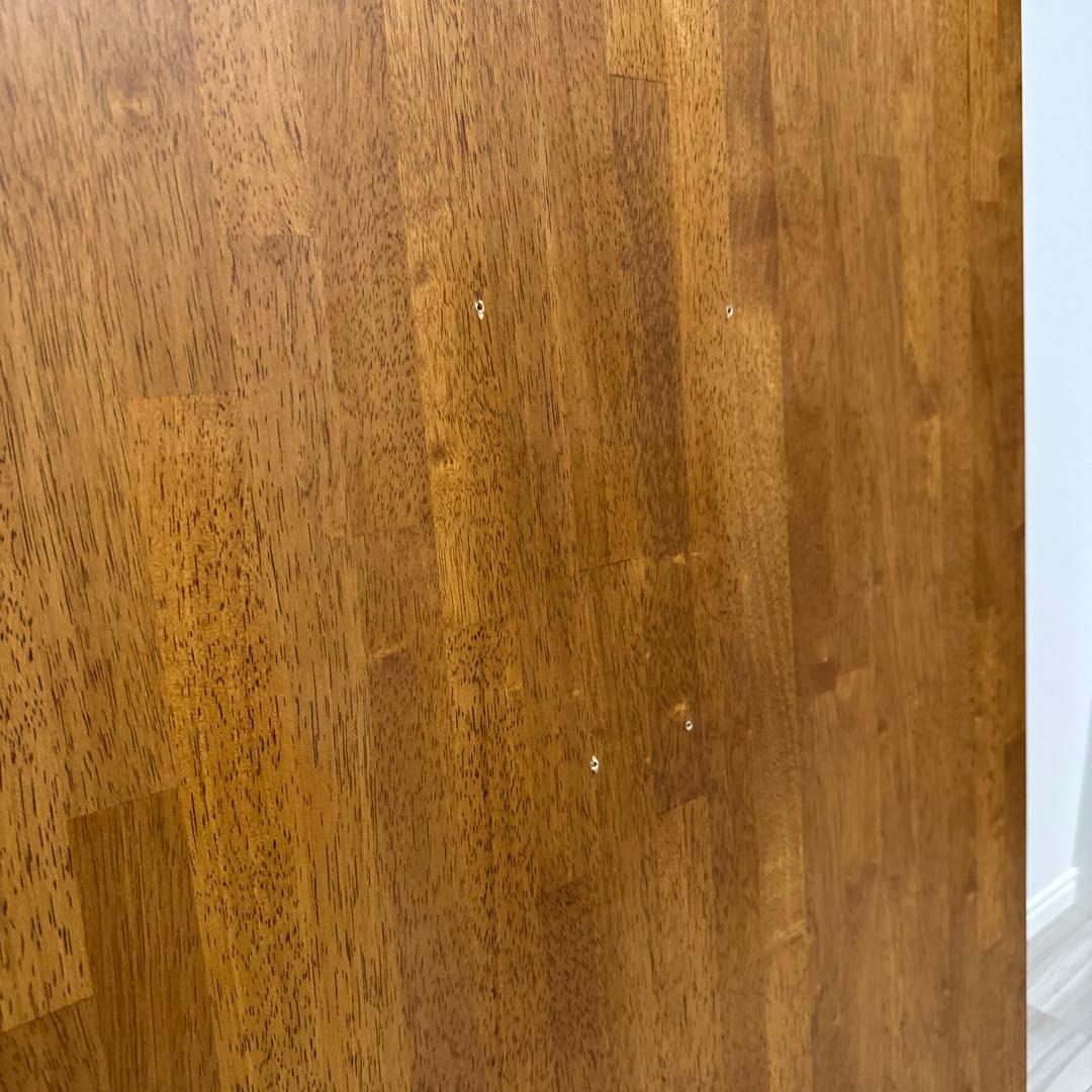 KANADEMONO ラバーウッドチークブラウン天板