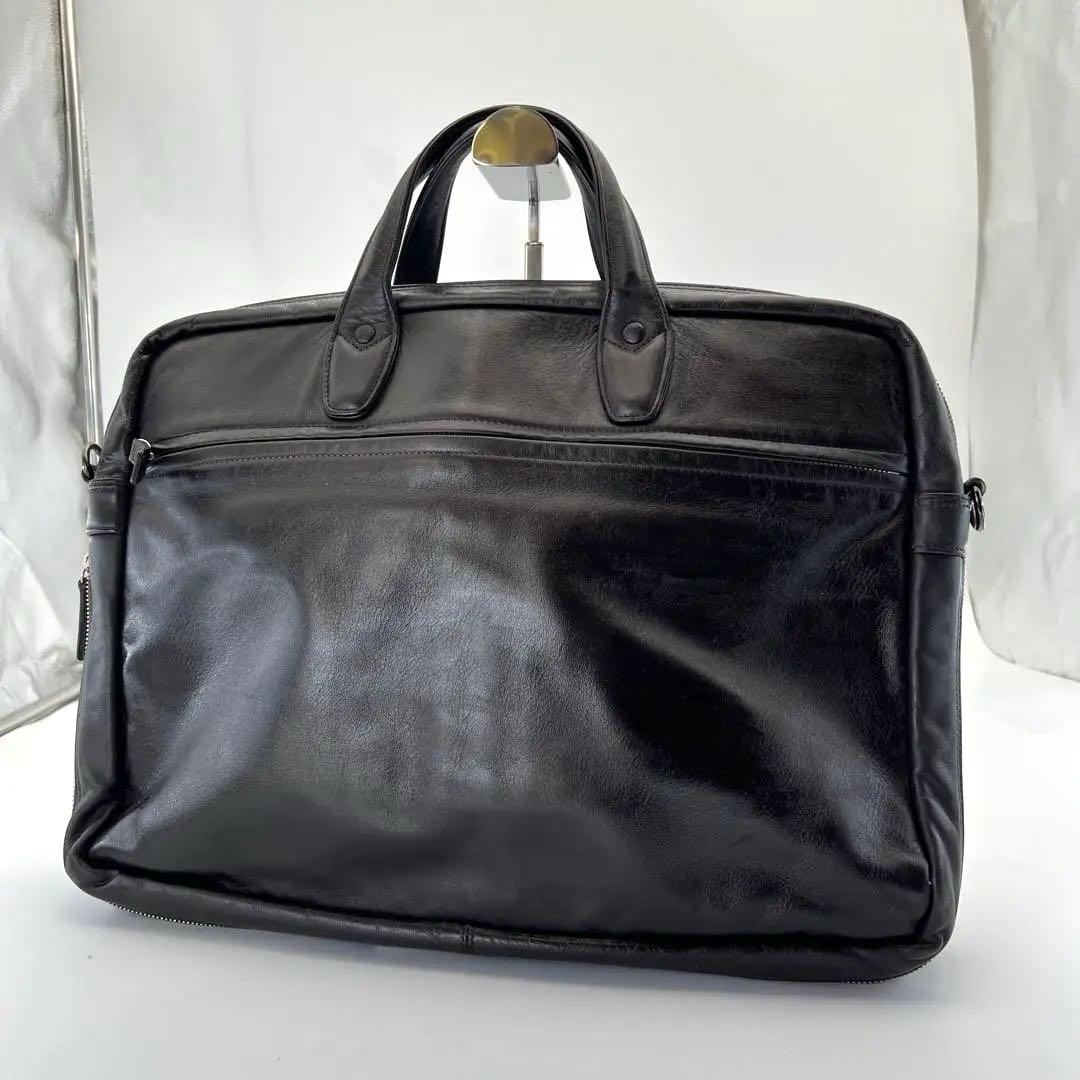 PORTER 吉田カバン レザーブリーフケース 茶 ブラウン A4可 旧ロゴ