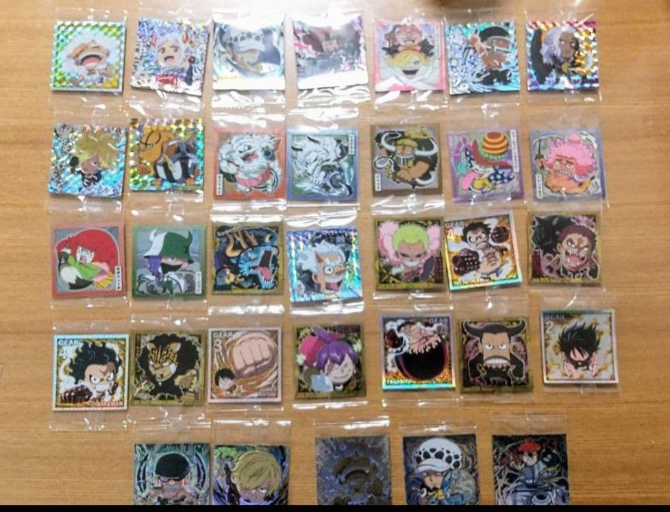 ワンピースウエハースシール log 6 コンプリート 金色ニカ 裏面ニカ