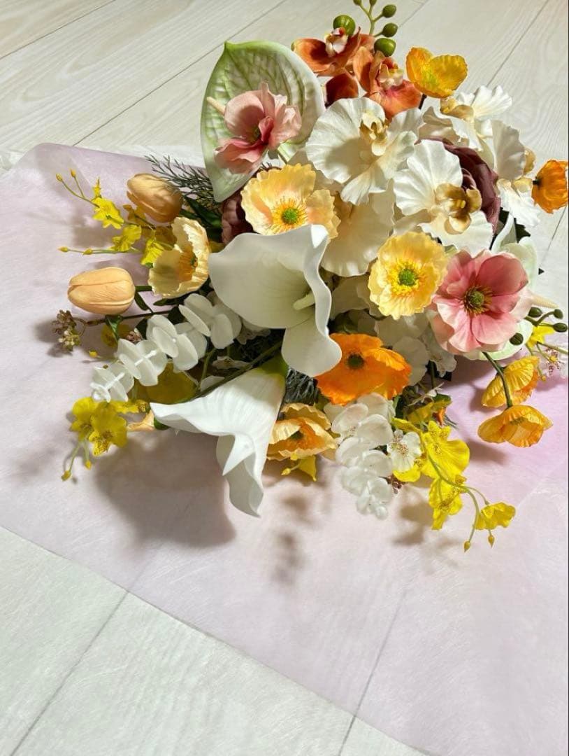 とうふ:ウェディングブーケ　アーティフィシャルフラワー