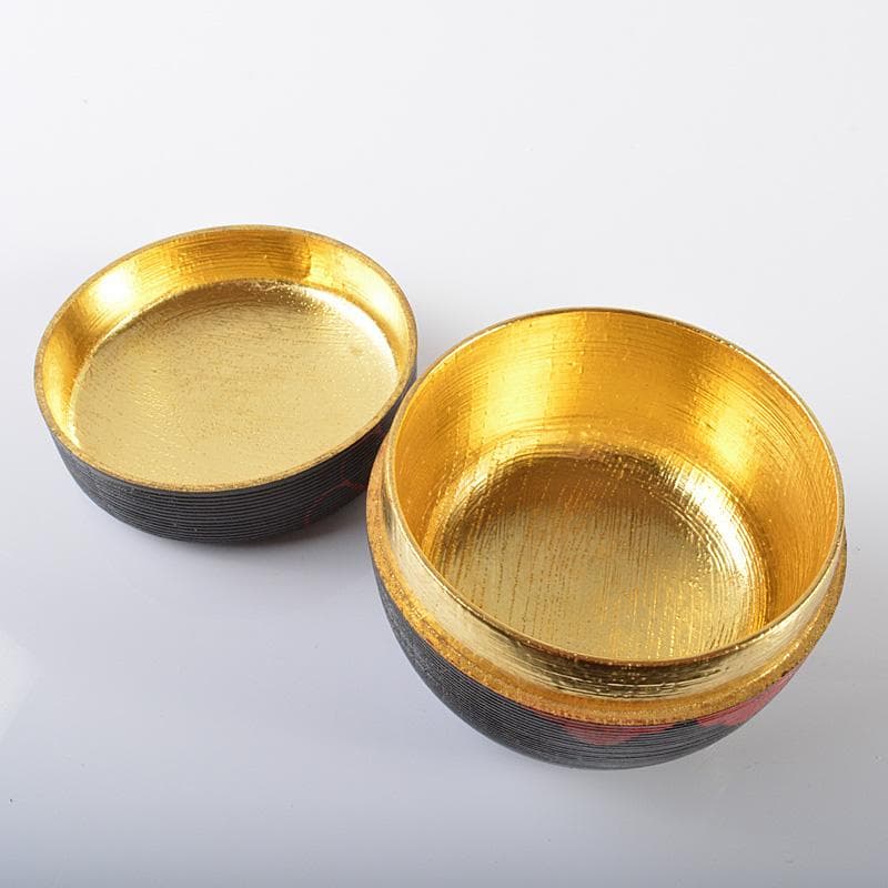 茶道具　越前塗　中林香雪　鵬雲斎好　寿輪　棗　共箱　C　R6130