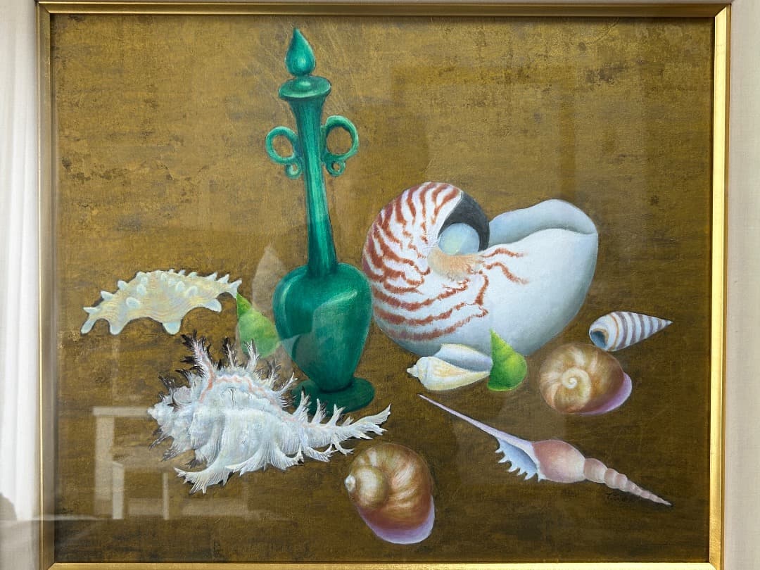 立松富雄作 『貝の詩』 (油彩)