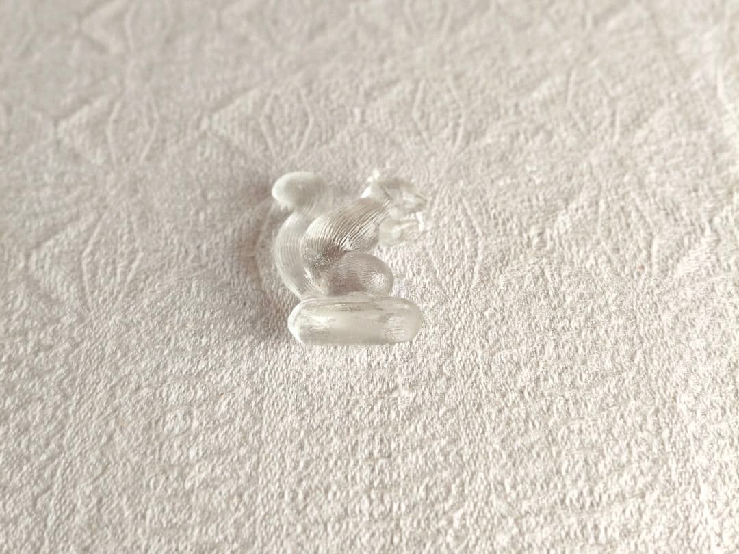 vintage glass figure ୨୧ * ガラスの リスさん - メルカリ