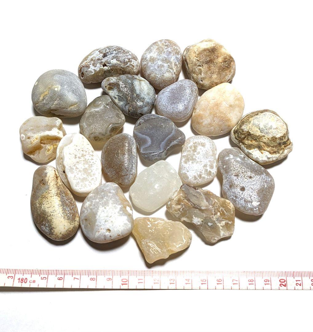 青森県産 津軽錦石 瑪瑙 メノウ めのう 玉髄 石英 原石 限定出品 500g