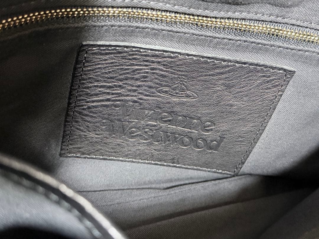 Vivienne Westwood レザーショルダーバッグ 黒