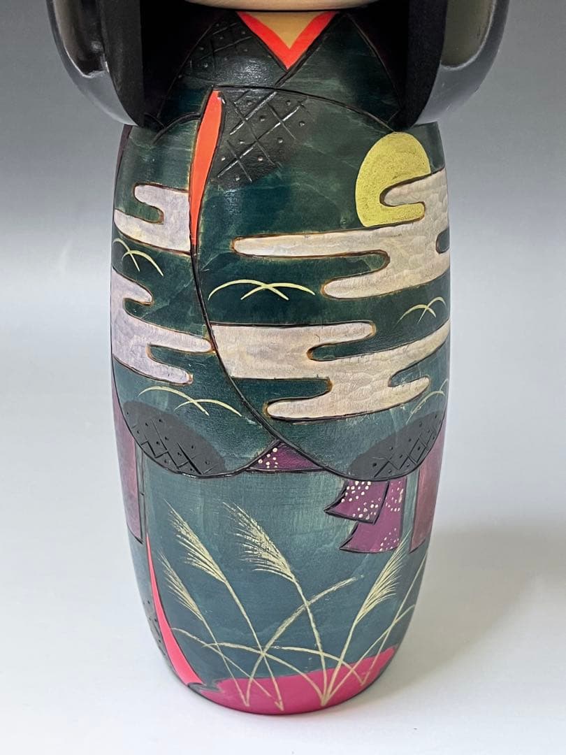 C574 こけし 宮川邦夫 創作こけし 内閣総理大臣賞受賞 伝統こけし 日本