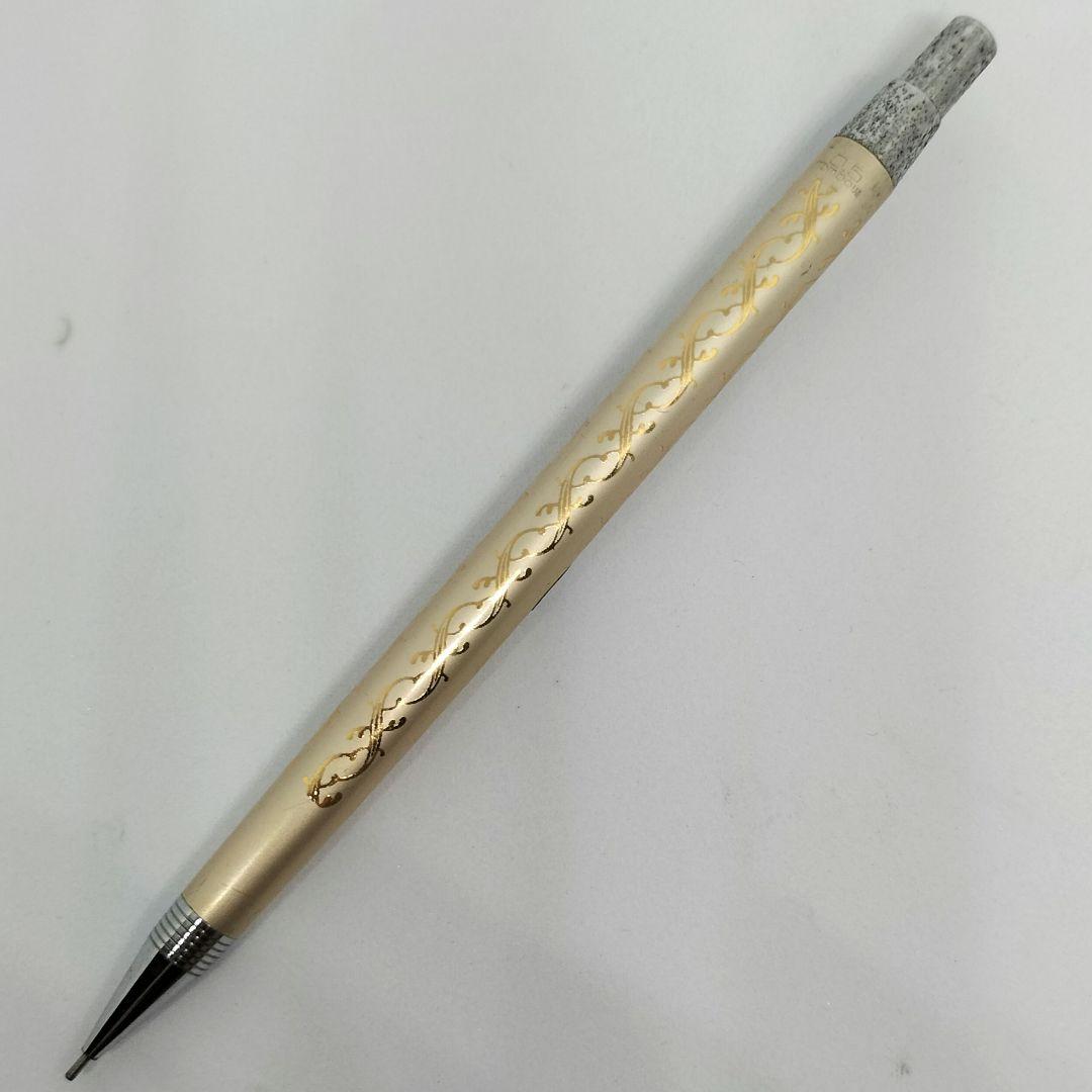 トンボ鉛筆 シャープペンシル ツタ柄 昭和レトロ ゴールド 0.5mm 廃番