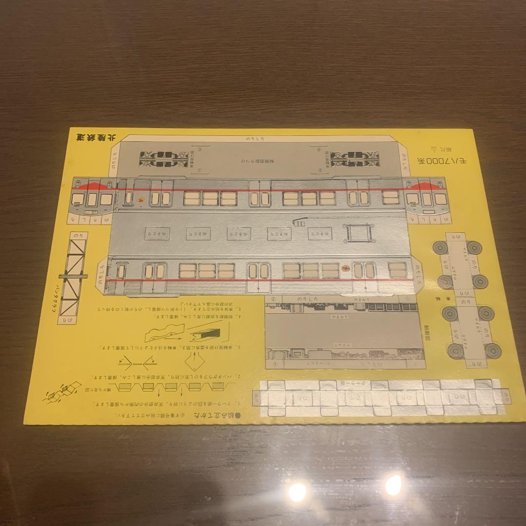 石川線 7000系車両 運行開始記念乗車券