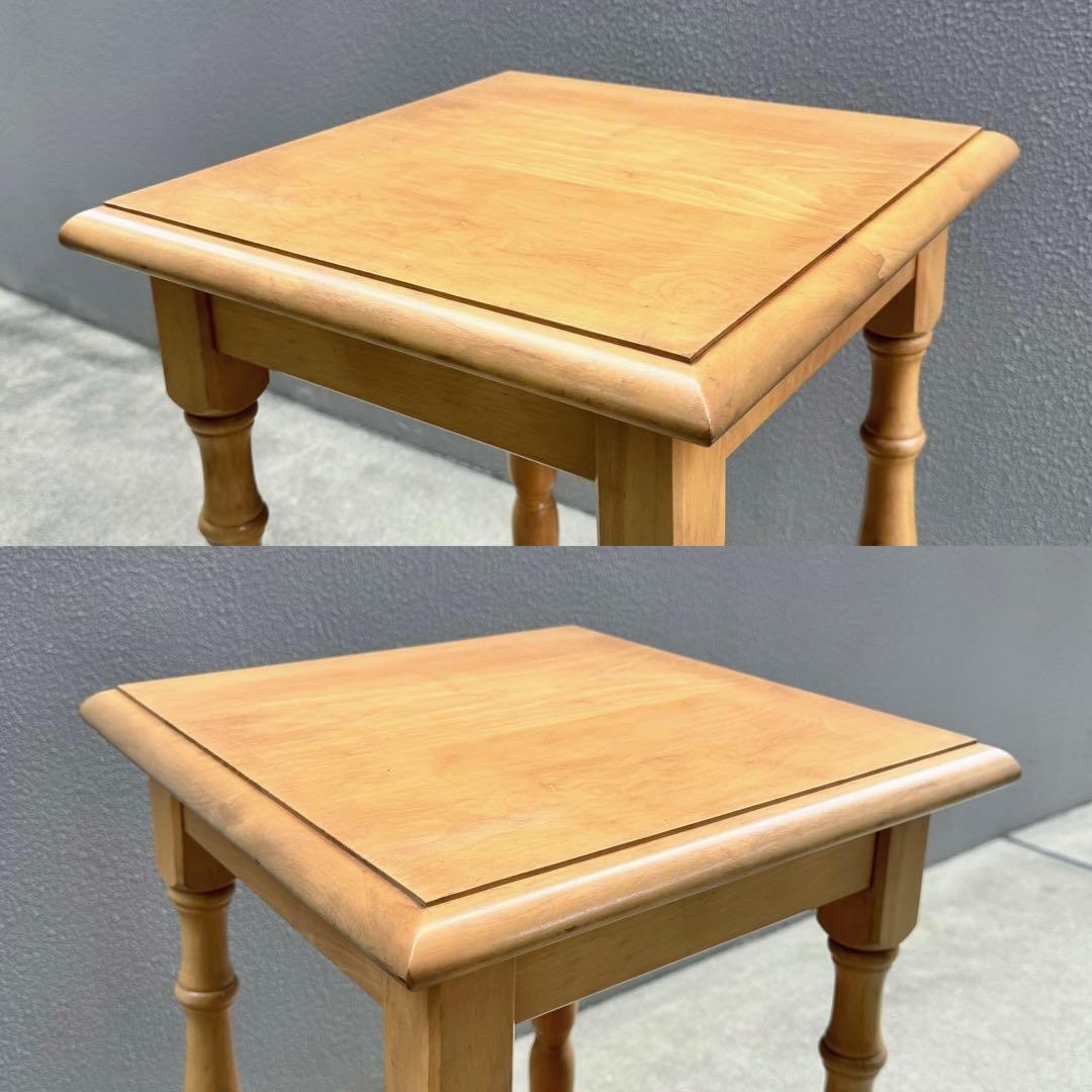 希少✴︎北海道民芸 2段 サイドテーブル ラック コンソール 花台 電話台 棚