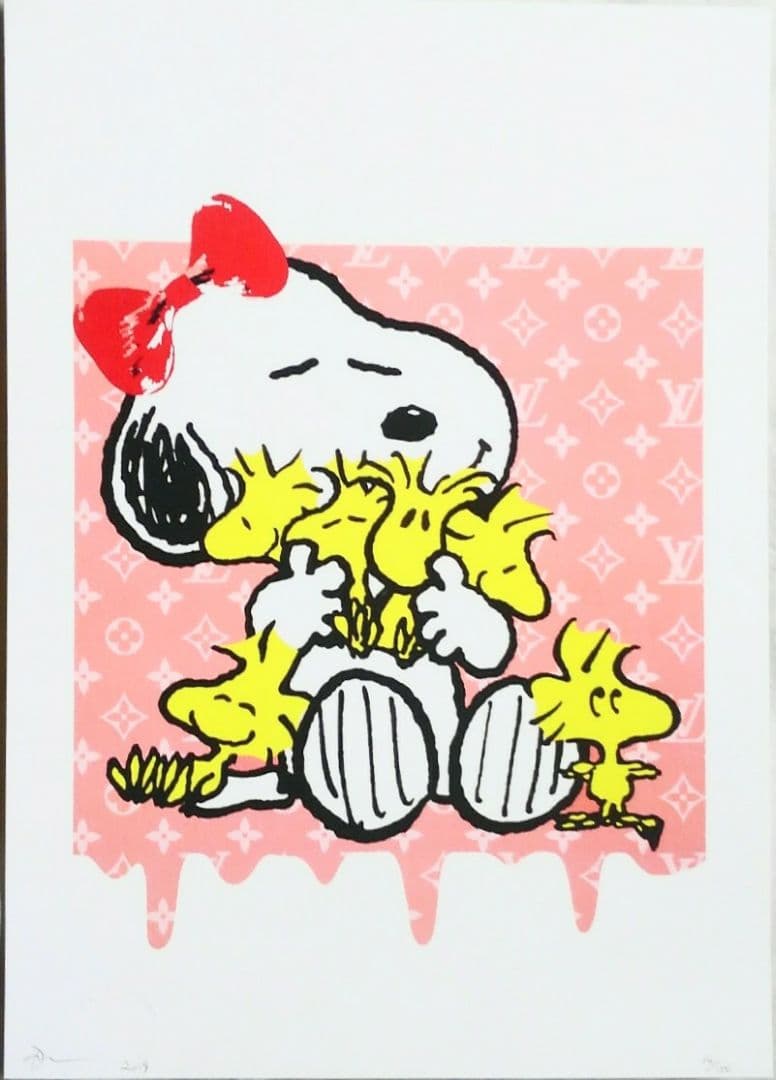 DEATH NYC スヌーピー ルイヴィトン アートポスター 極美品／未使用③