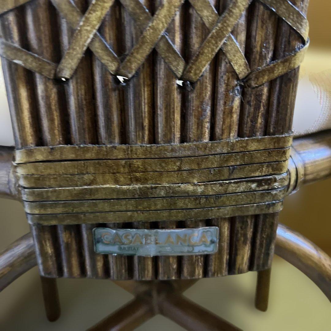 CASABLANCA カサブランカ ◾️ ラタンチェア 椅子 イス - メルカリ