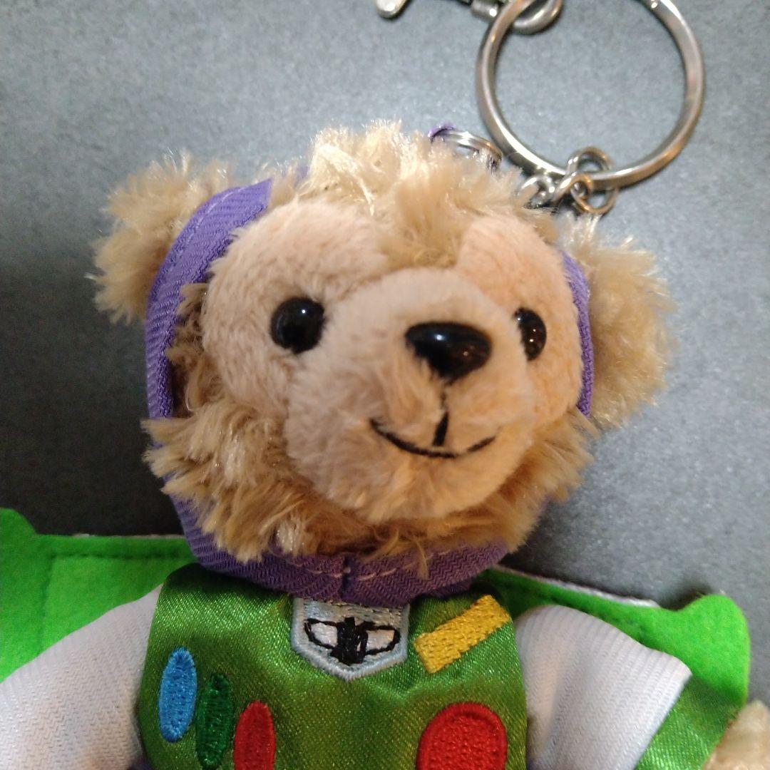 ダッフィー バズ・ライトイヤー 香港ディズニーランド ぬいぐるみキー