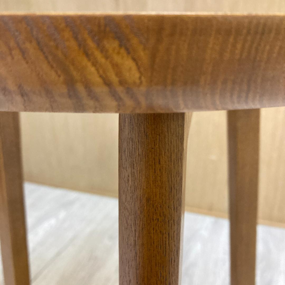 天然木 サイドテーブル 円形 アッシュ材 A97523112