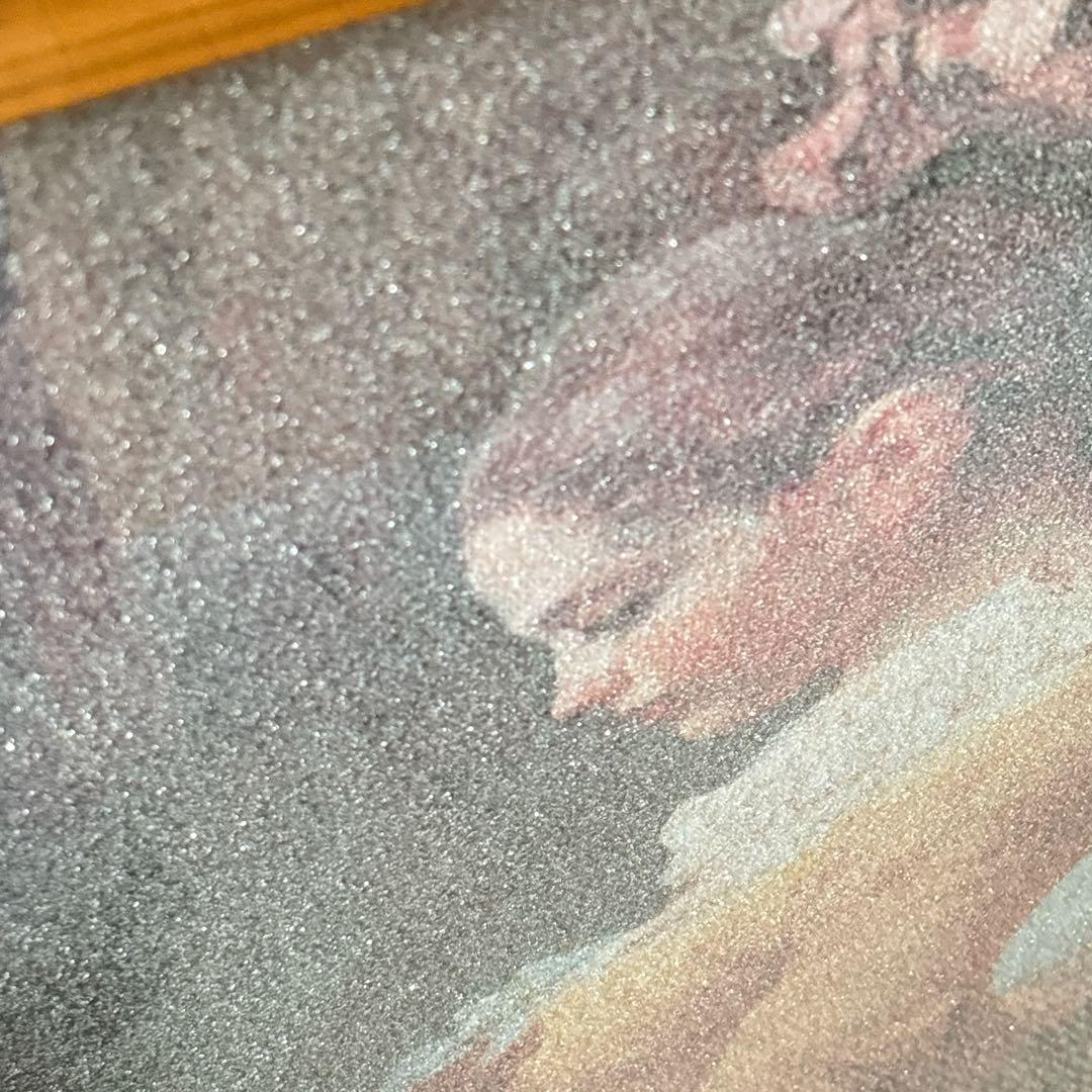 水晶画 貴石画 フラゴナール 『読書する娘』 美術工芸協会 人物画