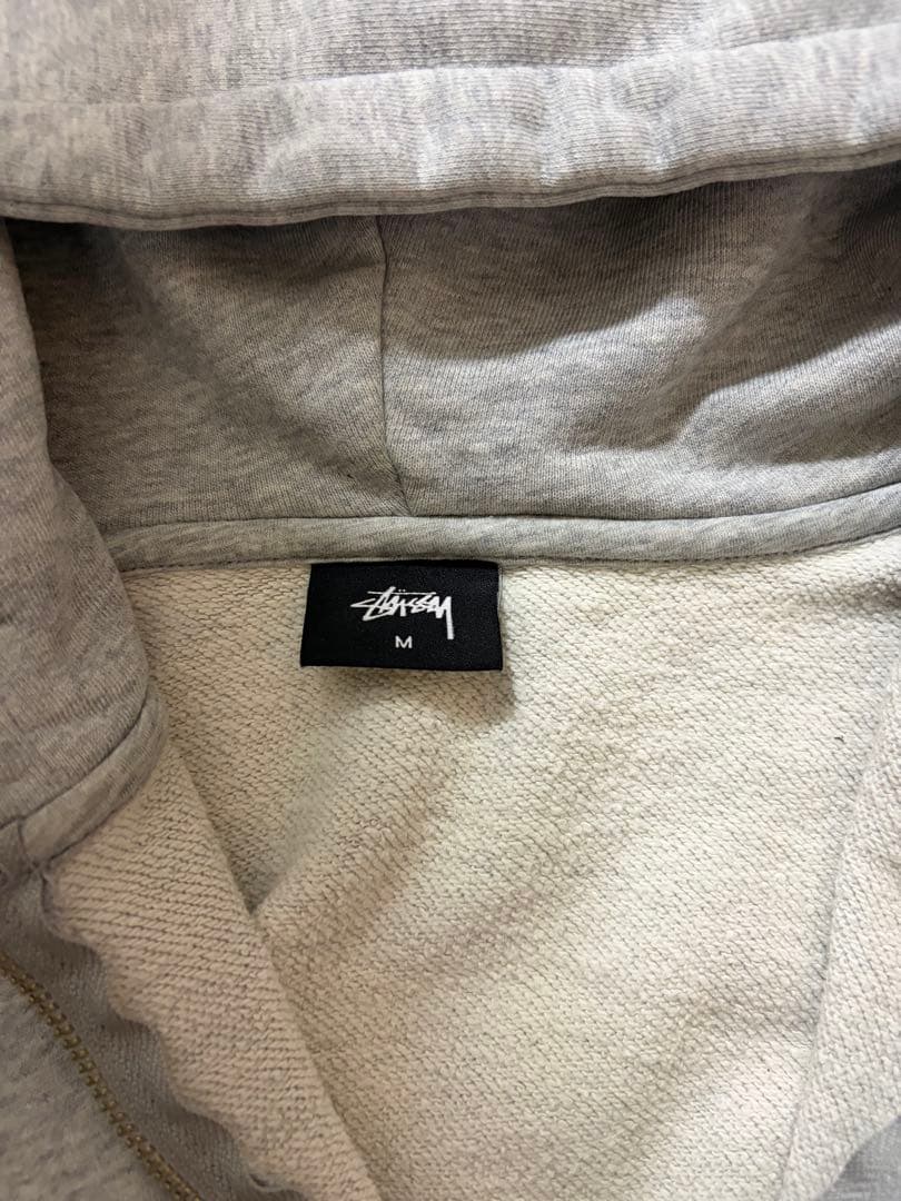 希少　Stussy ジップパーカー　ウイングロゴ　ウイングスカル　刺繍ロゴ