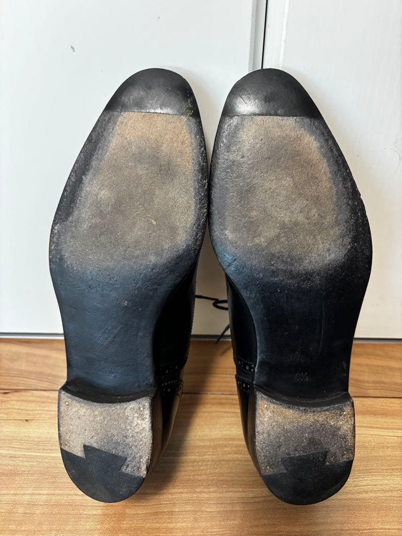 BEAMS F クォーターブローグ アノネイ　ボックスカーフ6.5 24.5cm