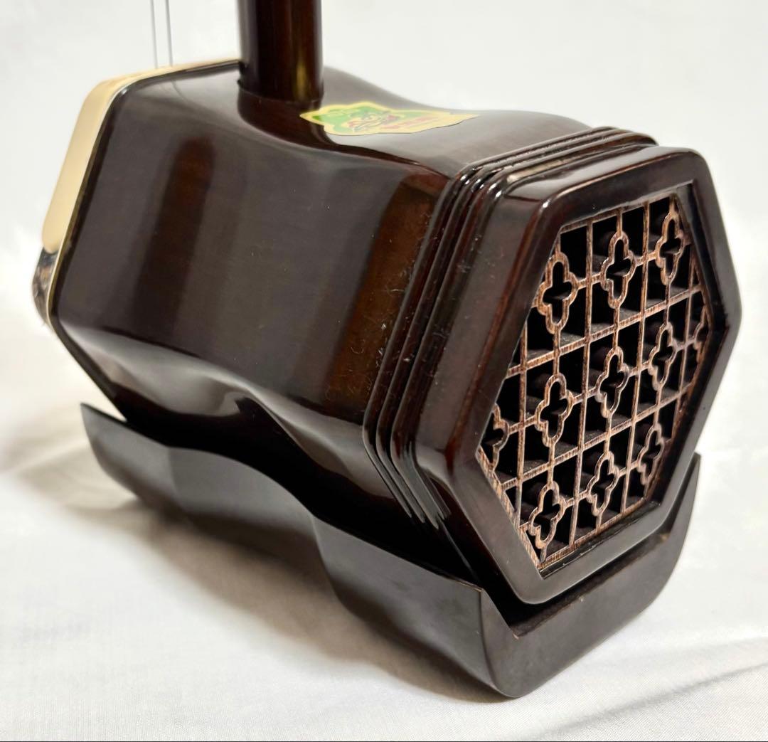 【本皮製】二胡 敦煌牌 弓/ケースセット