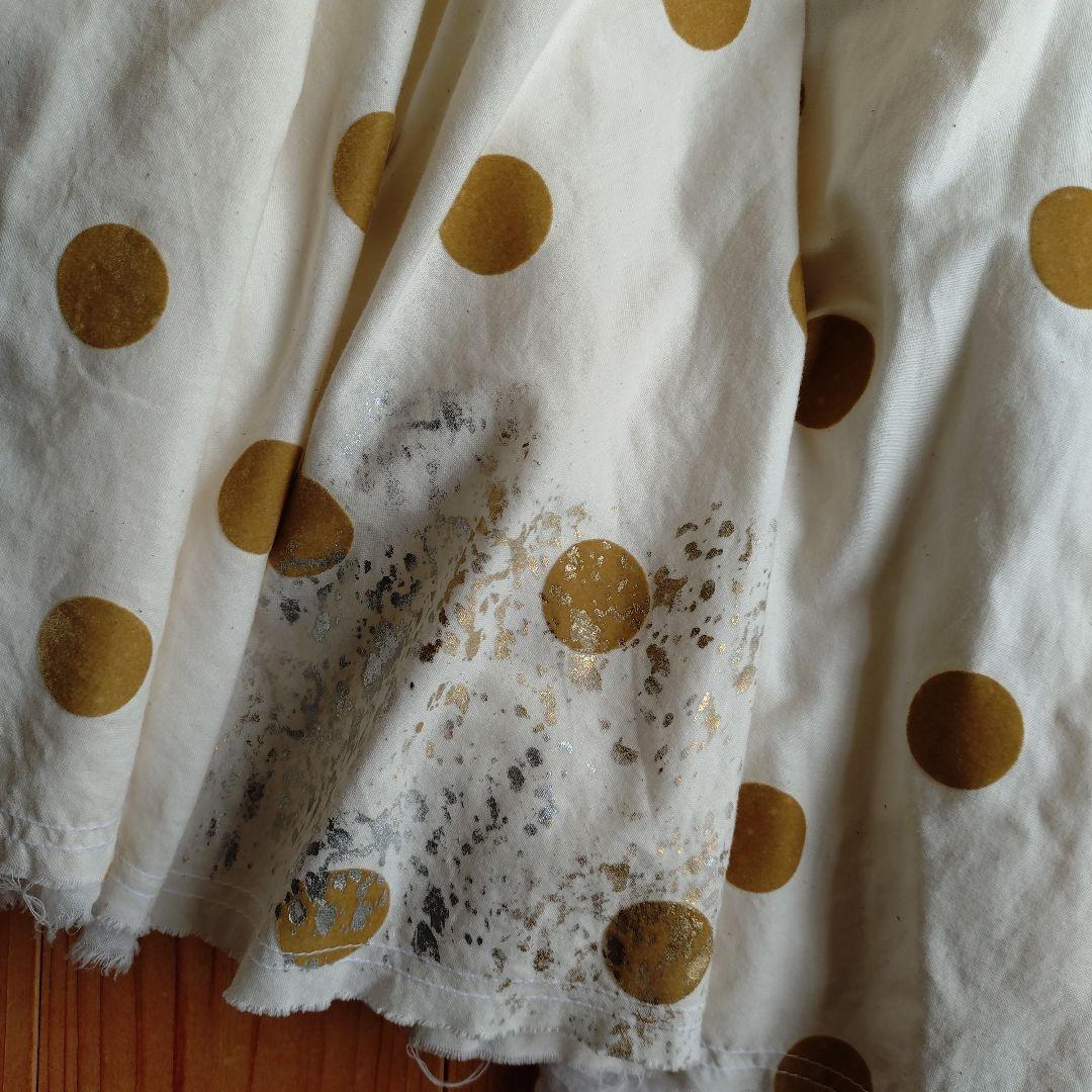 GASAとspologumのコラボ水玉柄のスカート