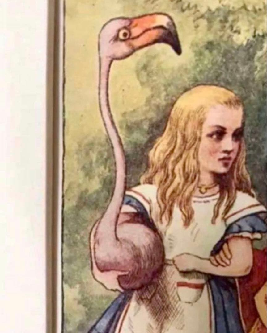 値下げ！！イタリア製額入り不思議な国のアリス ジョン テニエル 1920