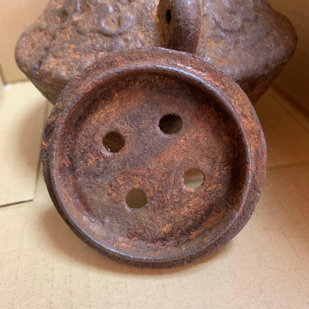 古鉄 香炉 茶釜形 骨董品