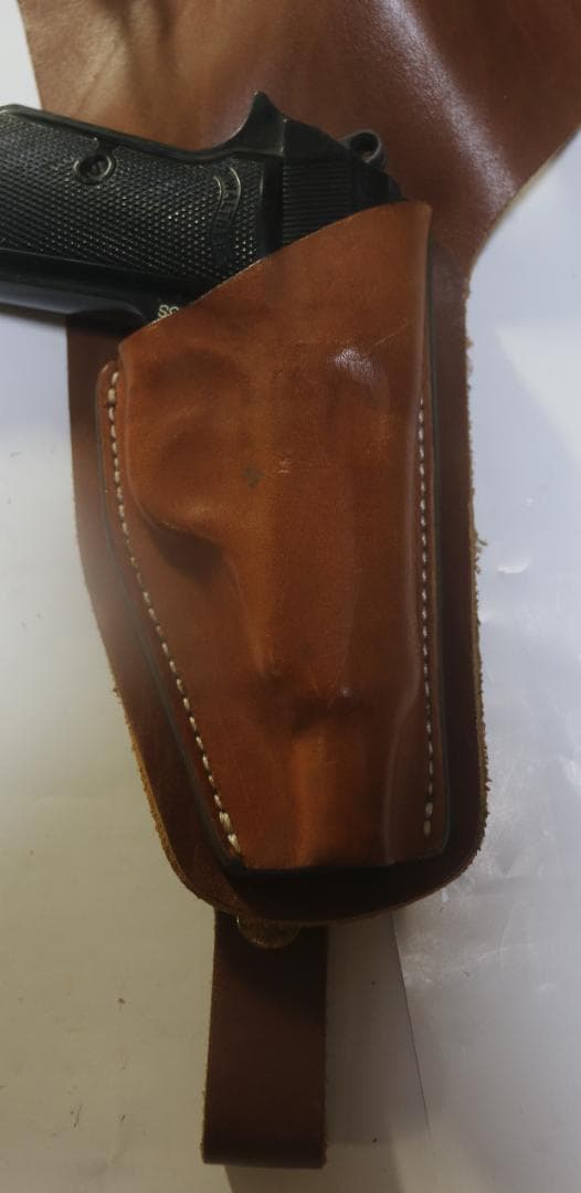 超貴重MGC ワルサーPPK用バーンズ・マーチンショルダーホルスター茶革