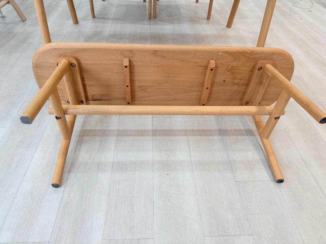 KEYUKA ヨナス ダイニングテーブル アームチェア 2脚 ＋ベンチセット