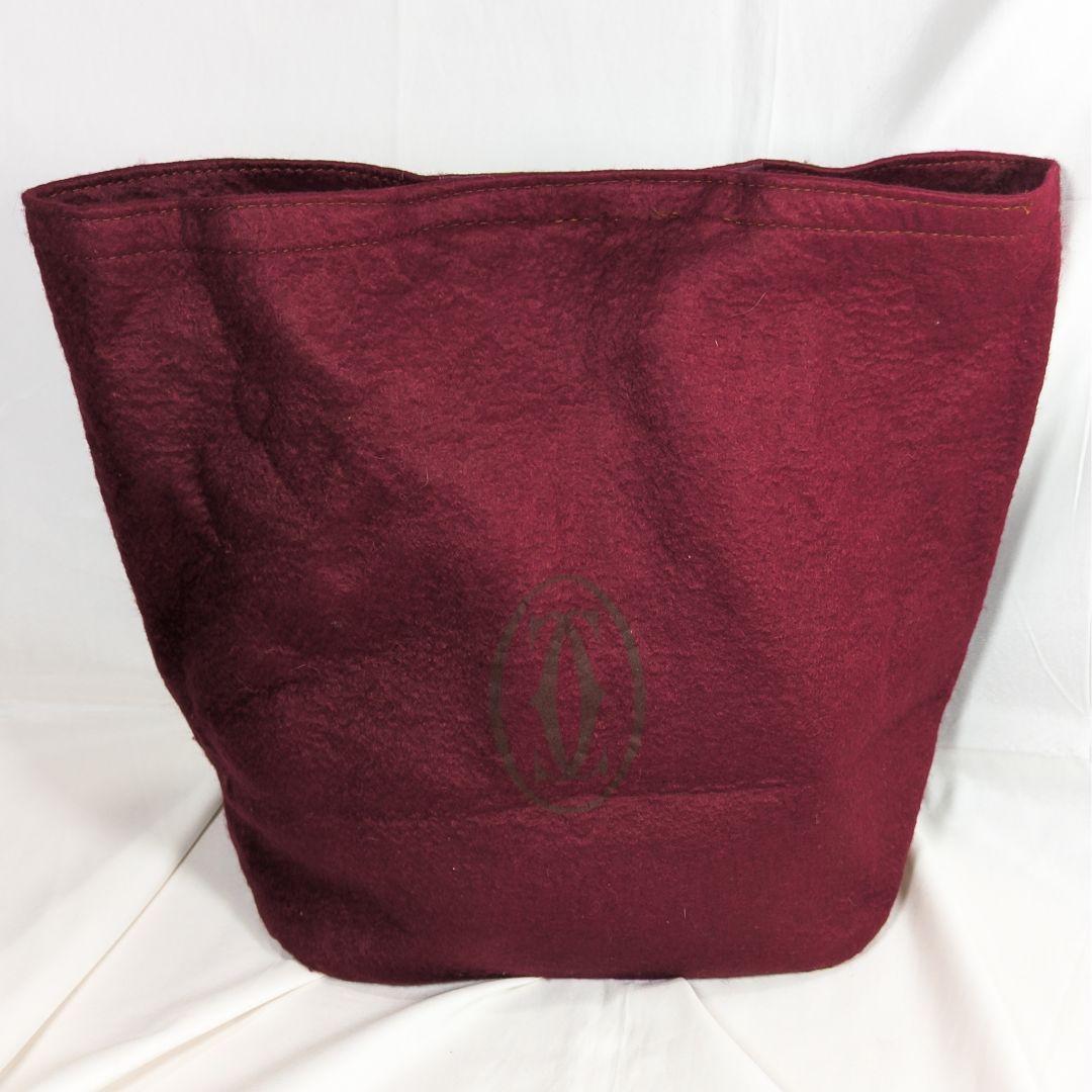 【美品】 カルティエ 巾着バッグ マストライン ワンショルダー カード 保存袋付