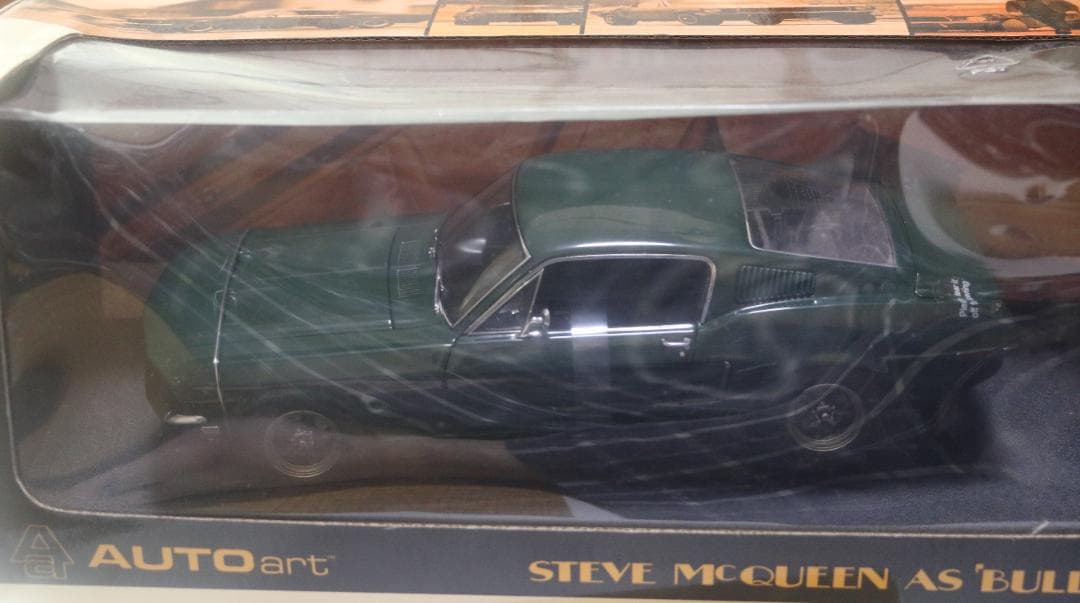 希少オートアート製　映画『ブリット』劇中車　１９６８ムスタングＧＴ　１／１８