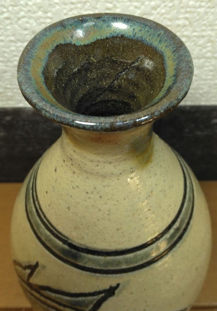 人間国宝 金城次郎 壷屋焼徳利 栞 共箱 美品 手づくり壺屋焼シール