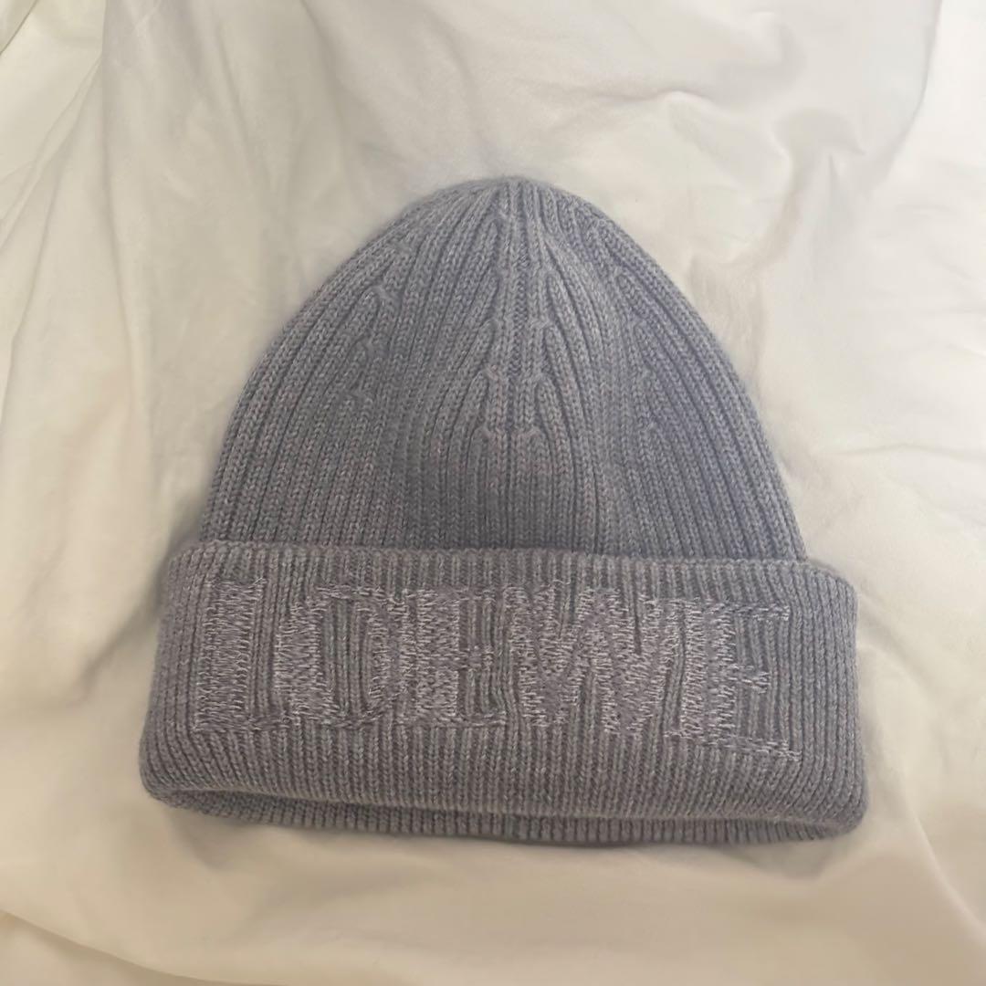 ロエベ ファッション 暖かいニット帽 グレー LOEWE ニット帽 グレー