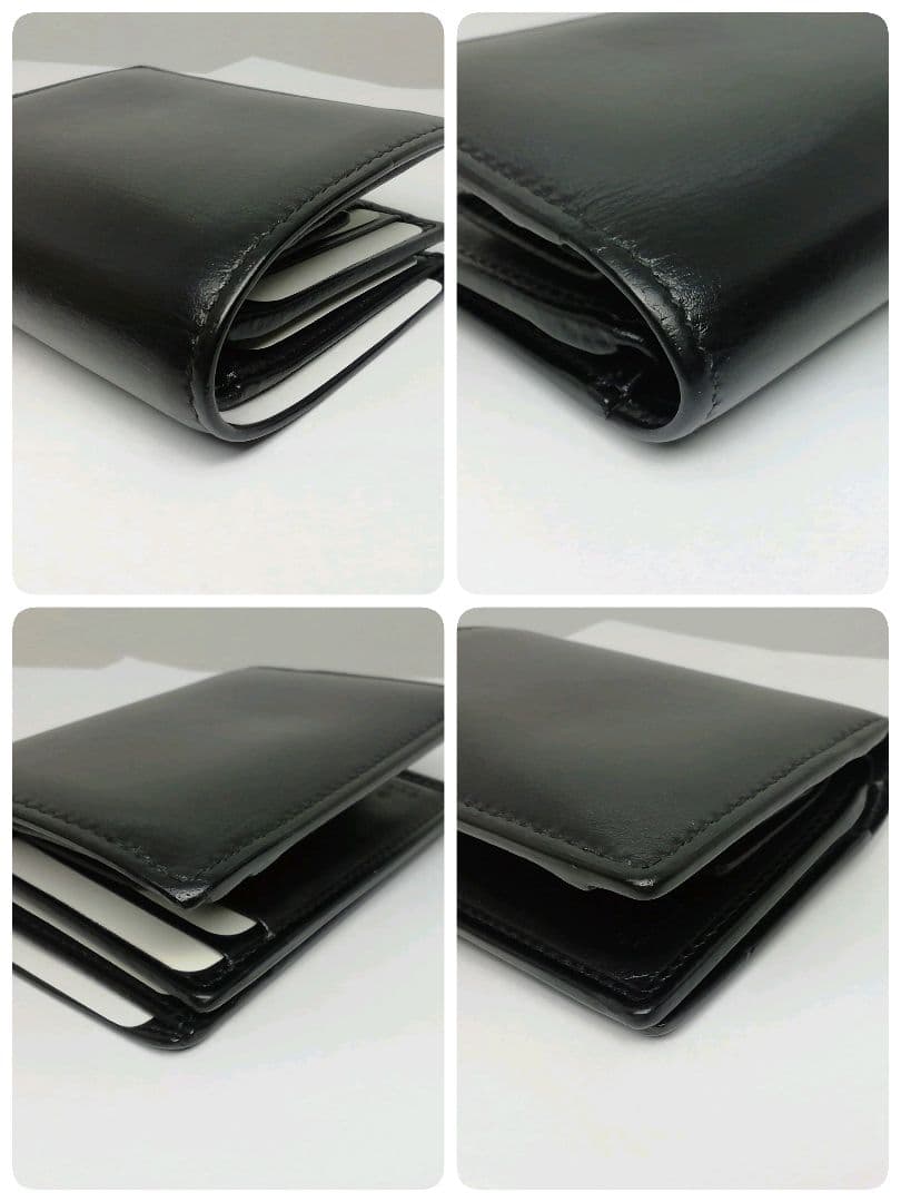 GUCCIグッチコンパクトブラックレザー折り畳みタイプ保存袋・付属品