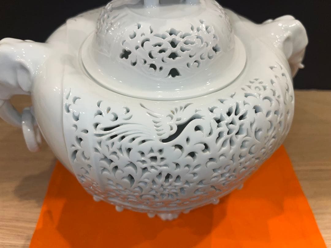 ✨杉原一壺作　白磁大香炉✨