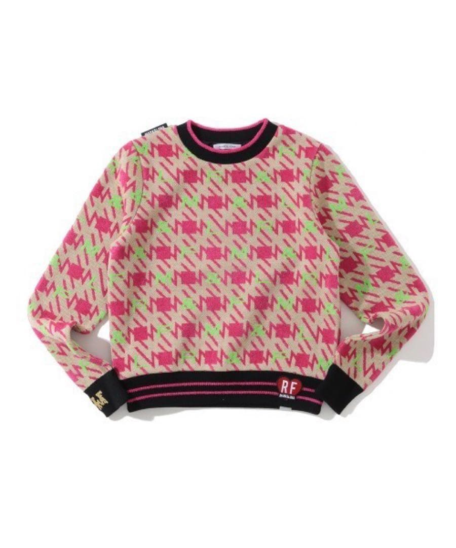 Mark&LONA ゴルフ セーターとスカートセット ピンク