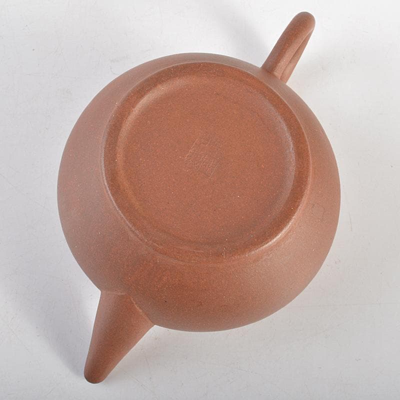 中国　中国宣興銘　紫砂　朱泥　急須　茶壷　D　R7199