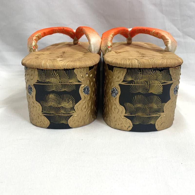 505ag38■七五三 7歳 こっぽり/ぽっくり/おこぼ 本畳表 草履■良好