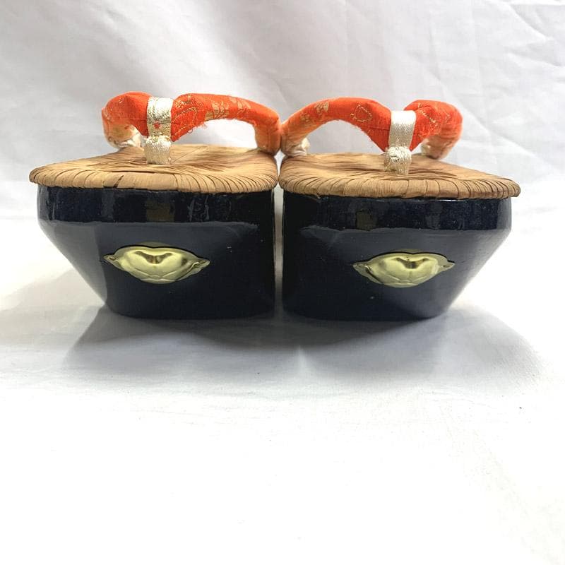 505ag38■七五三 7歳 こっぽり/ぽっくり/おこぼ 本畳表 草履■良好