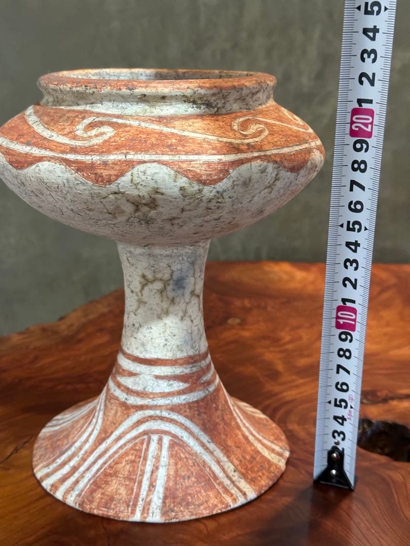 土器骨董 高杯 タイ王国バンチェン遺跡出土品？ 最終価格